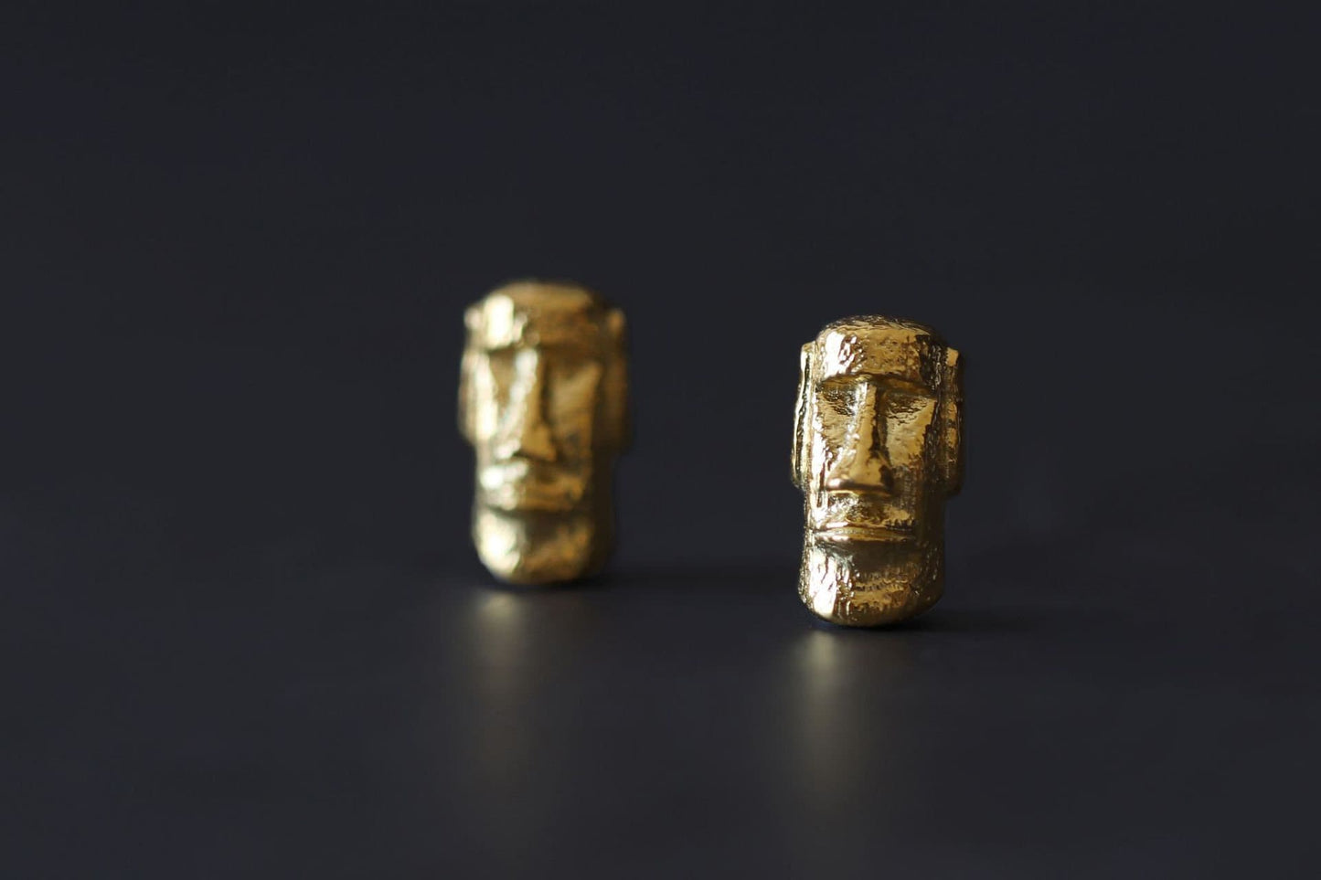 Easter Island Statues Earrings-Sterling Silver Head Statue Stud Earring-Moai Statue-Silver Statue Jewelry-Gift for her cindysilverstudio