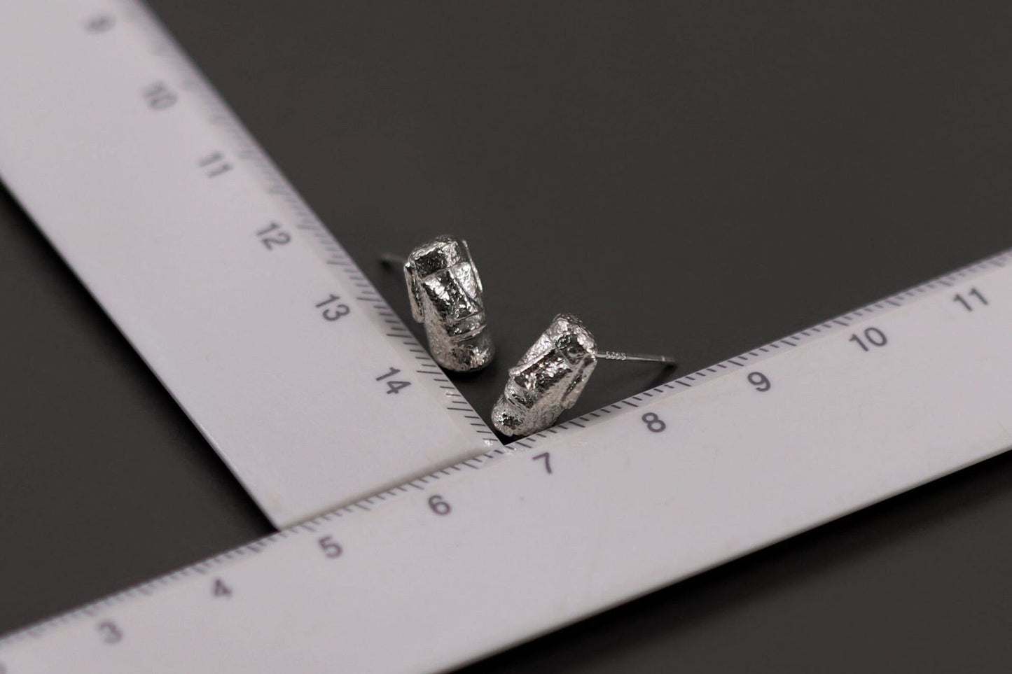 Easter Island Statues Earrings-Sterling Silver Head Statue Stud Earring-Moai Statue-Silver Statue Jewelry-Gift for her cindysilverstudio