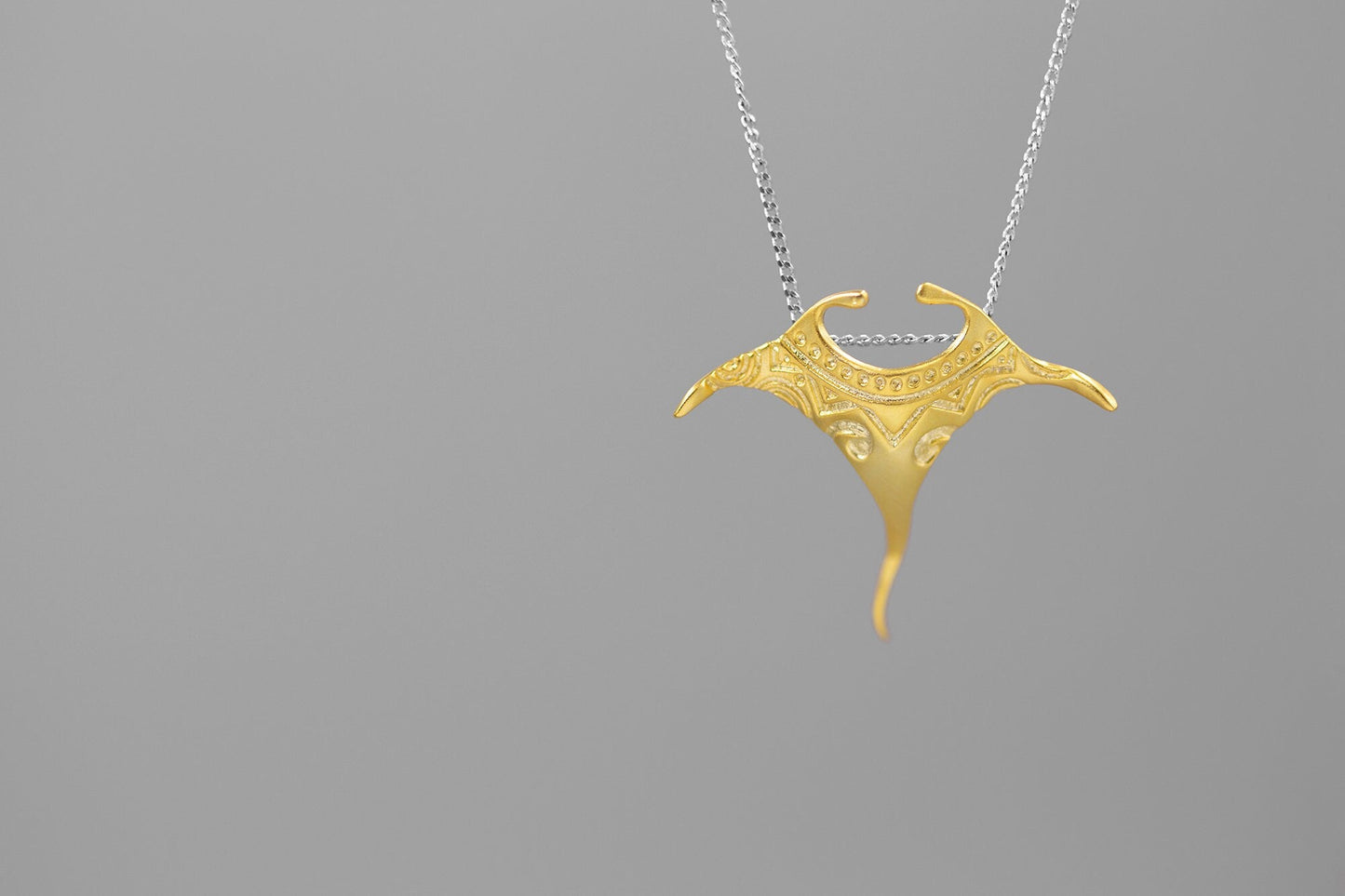 Manta Ray Fish Charm Pendant-Sterling Silver Ocean Sting Ray Pendant-Dainty Manta-Ocean Fish Jewelry-Gift for her cindysilverstudio