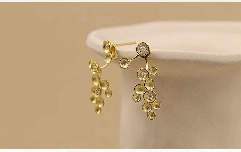 Twinkle Star Earrings-Sterling Silver Starry Night Zircon Star Dangle Earrings-Birthstone Zircon-Fashion Silver Jewelry-Gift for her cindysilverstudio