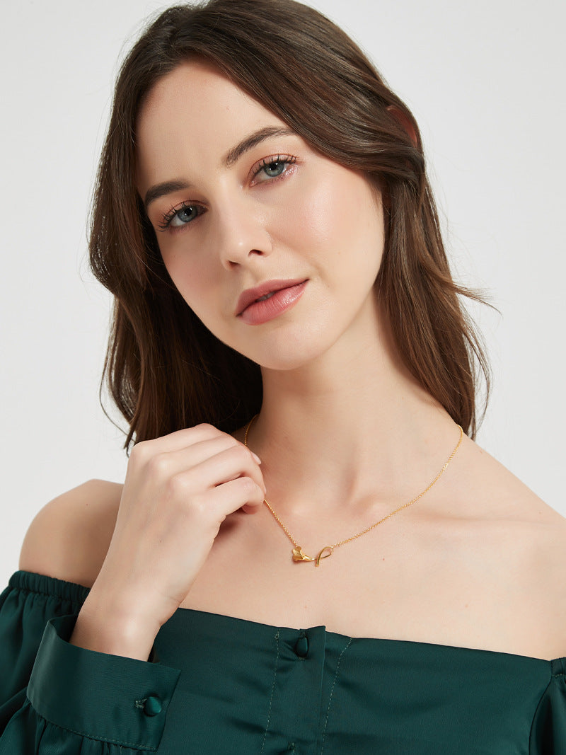 Calla Lily Necklace-Sterling Silver Calla Lily Flower Clavicle Chain Necklace-Dainty Flower-Silver Floral Jewelry-Gift for her