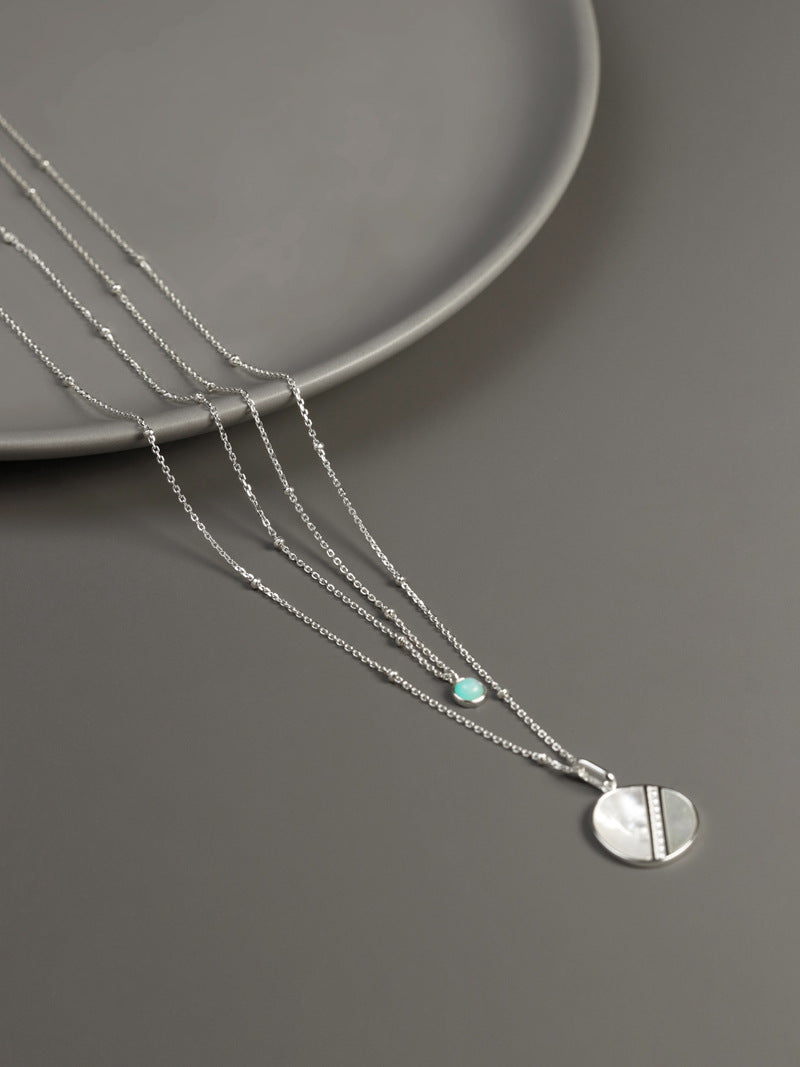 Dew Drop Layering Necklace-Sterling Silver Beaded Satellite Chain-Minimalist Choker-Bridesmaid gifts-Gift for women