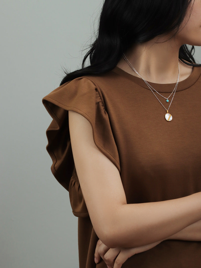 Dew Drop Layering Necklace-Sterling Silver Beaded Satellite Chain-Minimalist Choker-Bridesmaid gifts-Gift for women