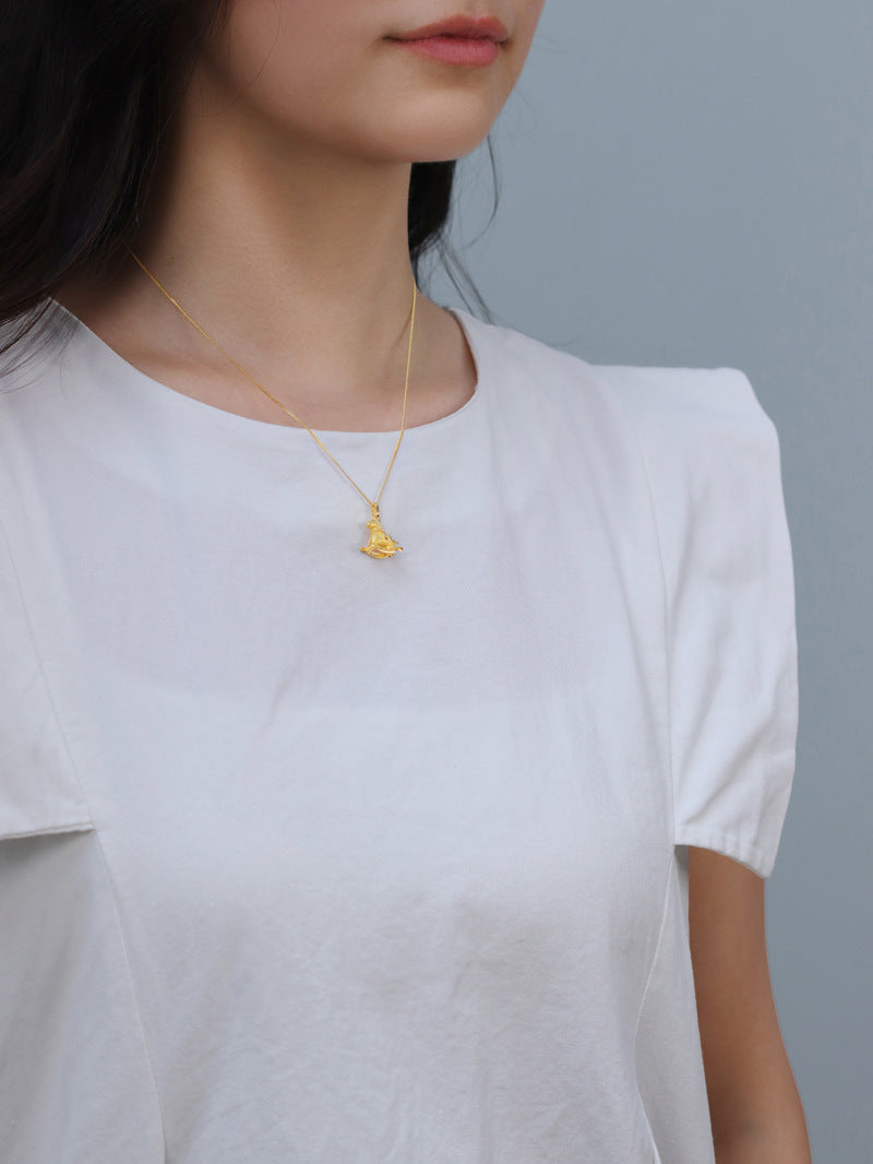 Rocking Horse Pendant-Sterling Silver Rocking Horse Charm Pendant-Dainty Charm-Lovely Silver Jewelry-Gift for her
