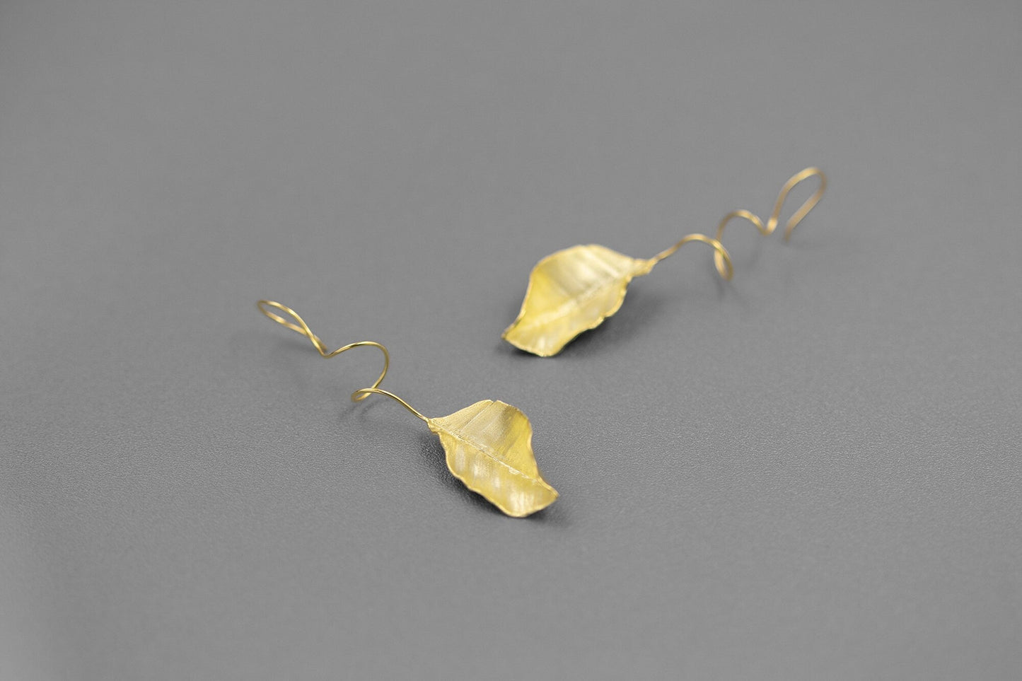 Autumn Leaves Charm Earrings-Sterling Silver Fall Leaves Dangle Earrings-Matt Silver-Harvest Thanksgiving Jewelry-Gift for woman cindysilverstudio