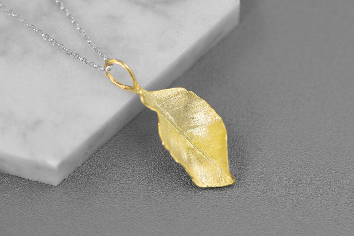 Autumn Leaves Charm Pendant-Sterling Silver Fall Leaves Pendant-Matt Silver-Harvest Thanksgiving Jewelry-Gift for woman cindysilverstudio