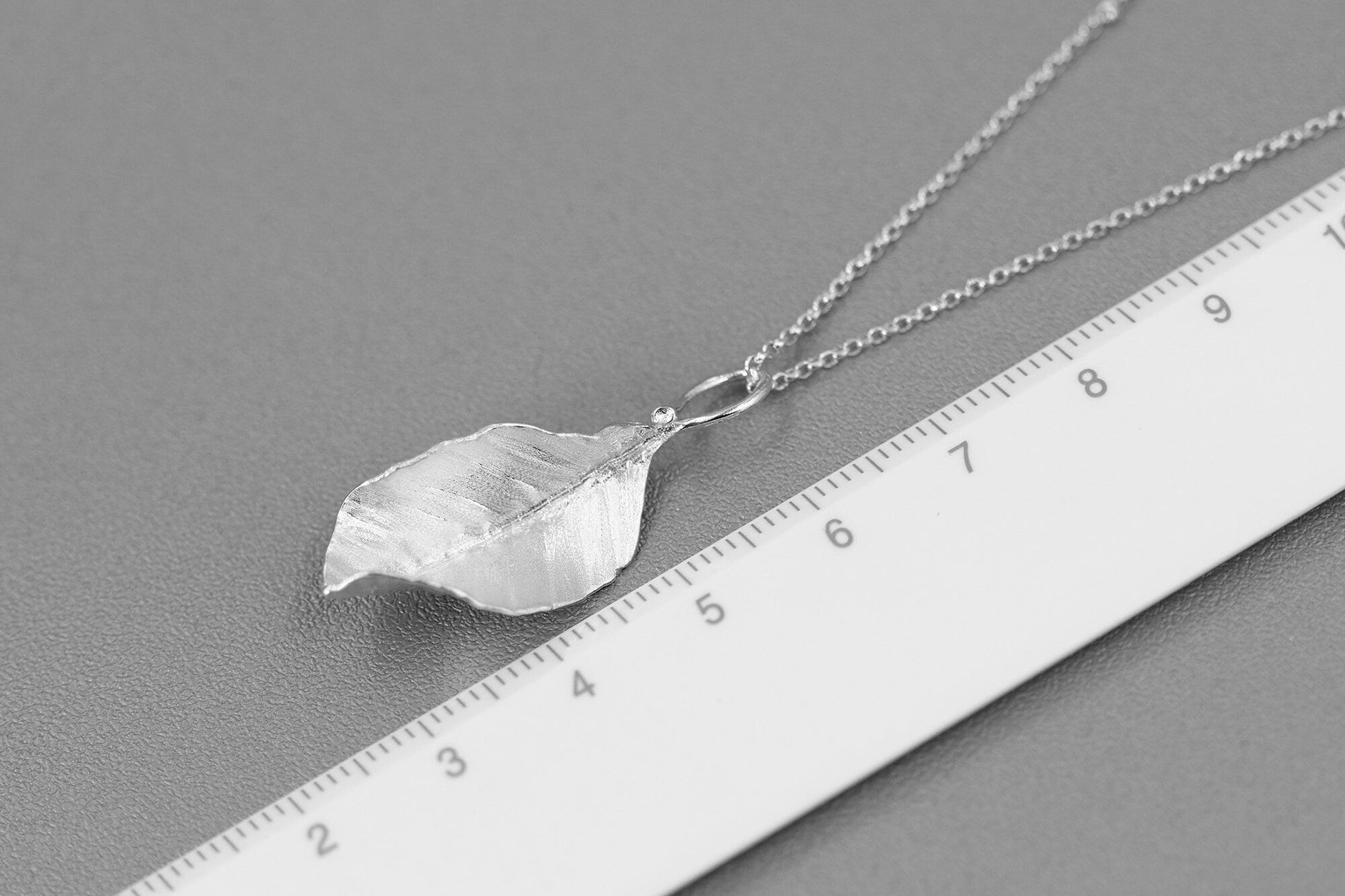 Autumn Leaves Charm Pendant-Sterling Silver Fall Leaves Pendant-Matt Silver-Harvest Thanksgiving Jewelry-Gift for woman cindysilverstudio