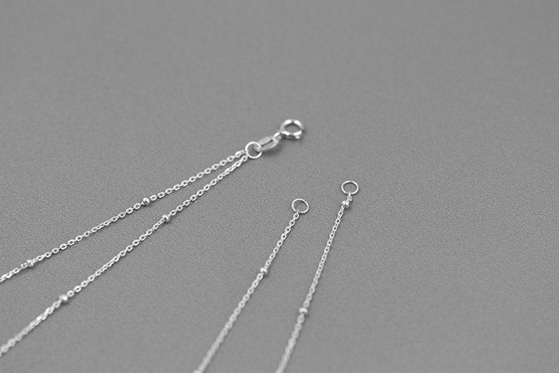 Dew Drop Layering Necklace-Sterling Silver Beaded Satellite Chain-Minimalist Choker-Bridesmaid gifts-Gift for women cindysilverstudio