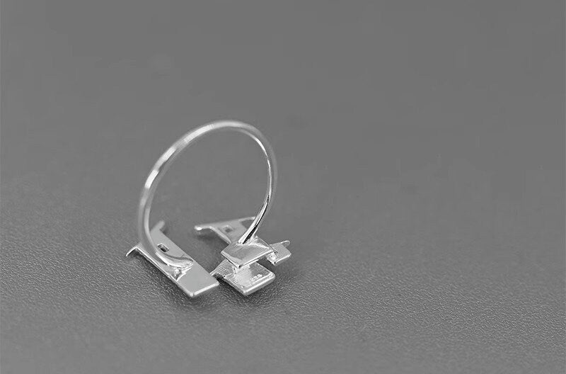 Folk Houses Ring-Sterling Silver House Charm Open Ring-House Wall-Landscape Art Jewelry-Gift For her cindysilverstudio