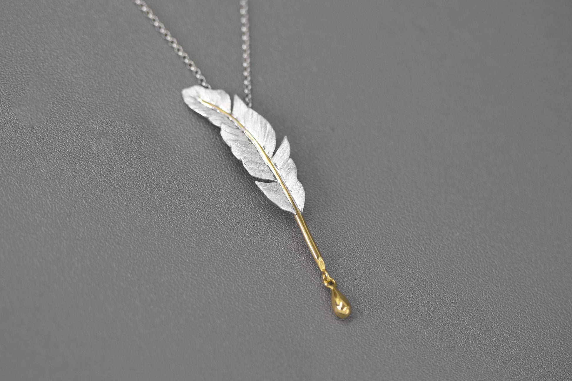 Quill Pen Pendant-Sterling Silver Feather Pen Pendant-Quill Pen and Ink-Antique Plume Jewelry-Gift for Women cindysilverstudio