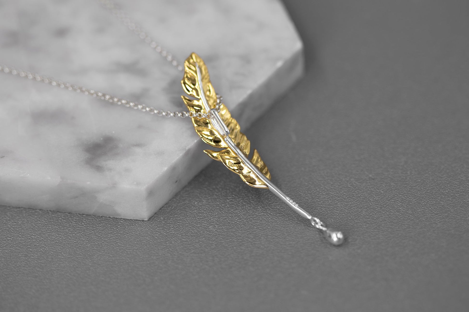 Quill Pen Pendant-Sterling Silver Feather Pen Pendant-Quill Pen and Ink-Antique Plume Jewelry-Gift for Women cindysilverstudio