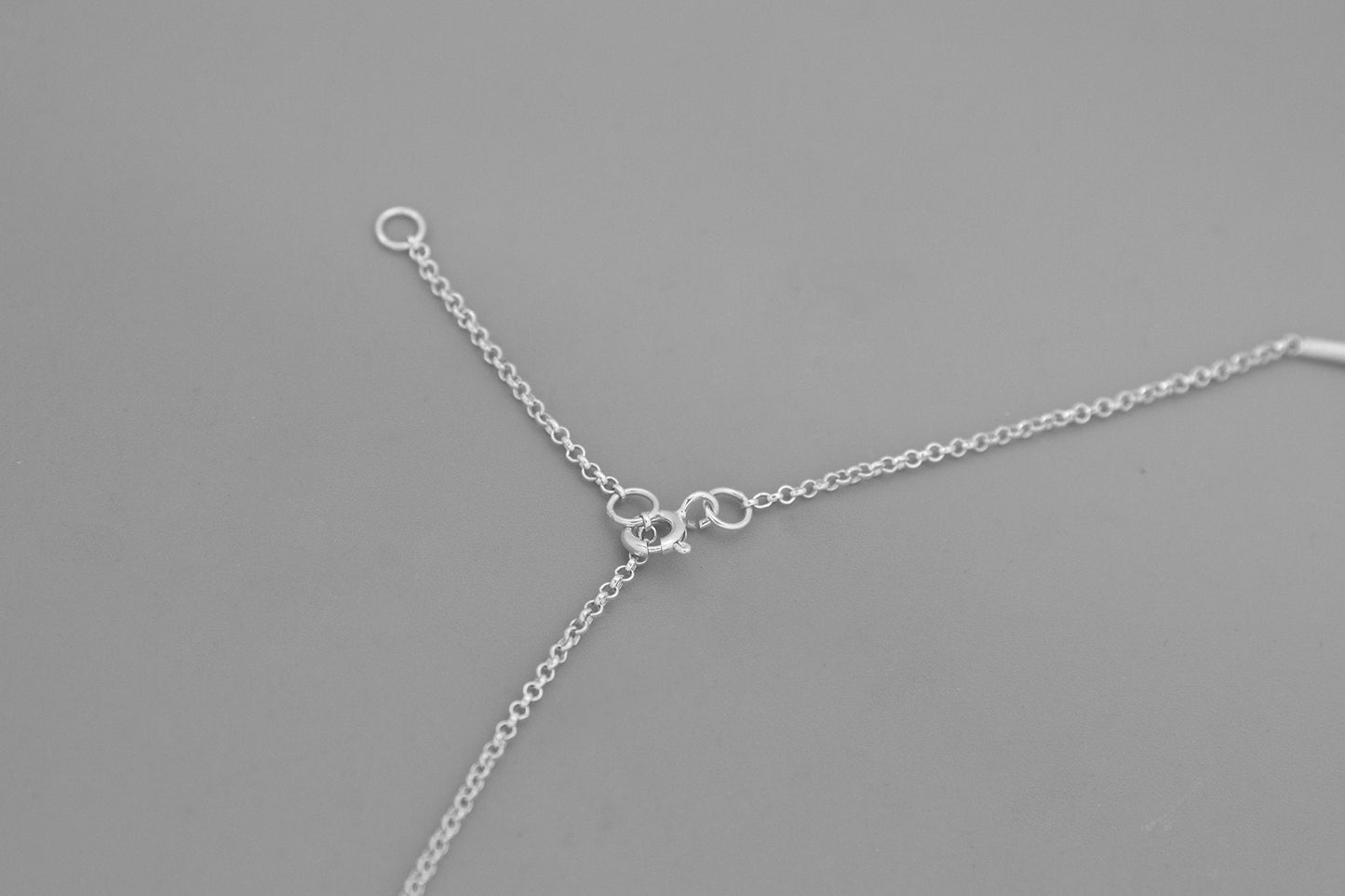 Round Choker Nekclace-Sterling Silver Choker Chain-Circle Collar-15 inches Chain-Gift for her cindysilverstudio