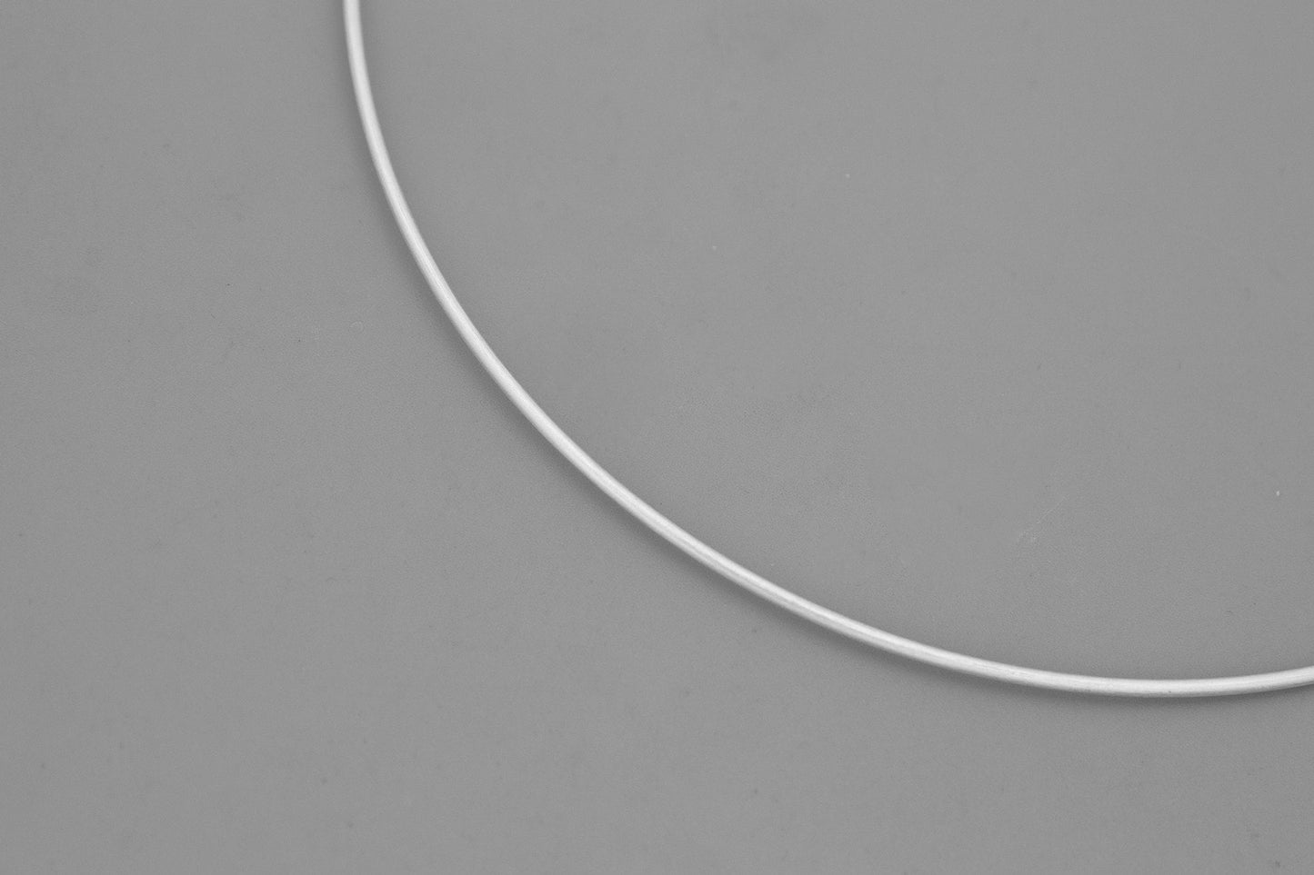 Round Choker Nekclace-Sterling Silver Choker Chain-Circle Collar-15 inches Chain-Gift for her cindysilverstudio