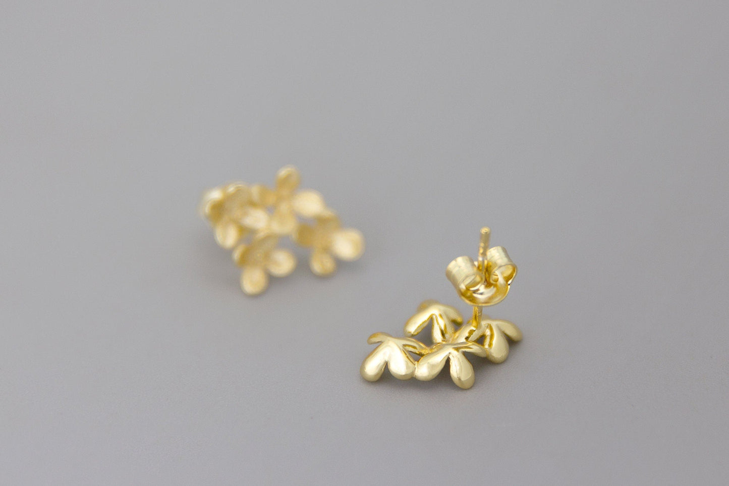 Sweet Osmanthus Charm Earring-Sterling Silver Blossom Flower Stud Earring-Small Flower-Floral Flower Jewelry-Gift for her cindysilverstudio