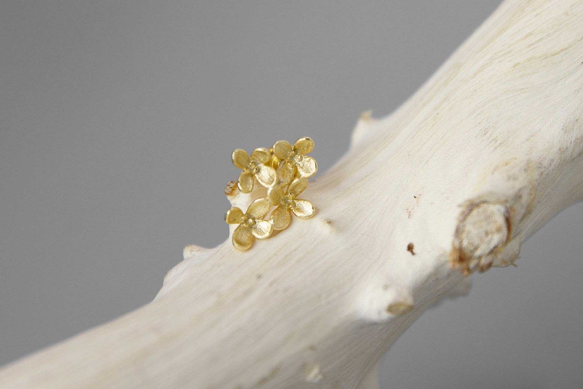 Sweet Osmanthus Charm Earring-Sterling Silver Blossom Flower Stud Earring-Small Flower-Floral Flower Jewelry-Gift for her cindysilverstudio