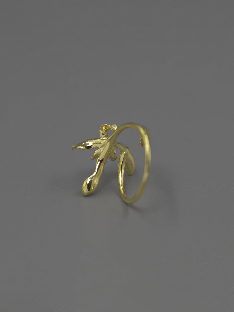 Bloom Orchid Ring-Sterling Silver Orchid Adjustable Statement Ring-Real Orchid-Silver Floral Jewelry-Gift For Women